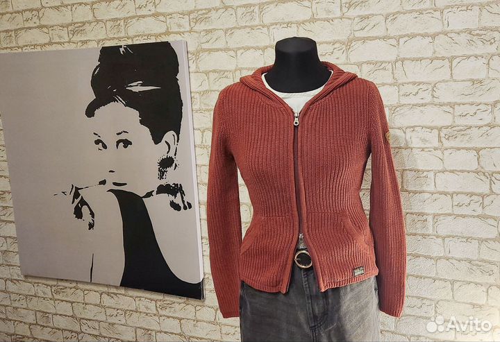 Вязаная кофта с капюшоном Harley Davidson оригинал