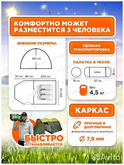 Палатка туристическая