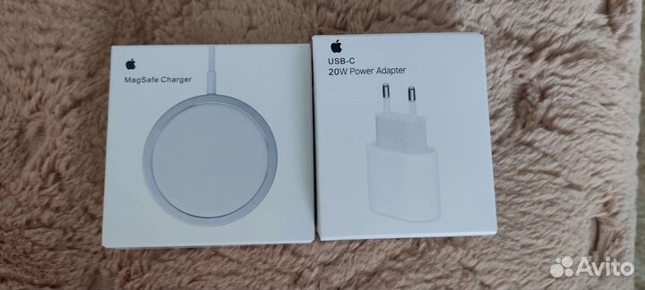 Беспроводная зарядка magsafe+блок