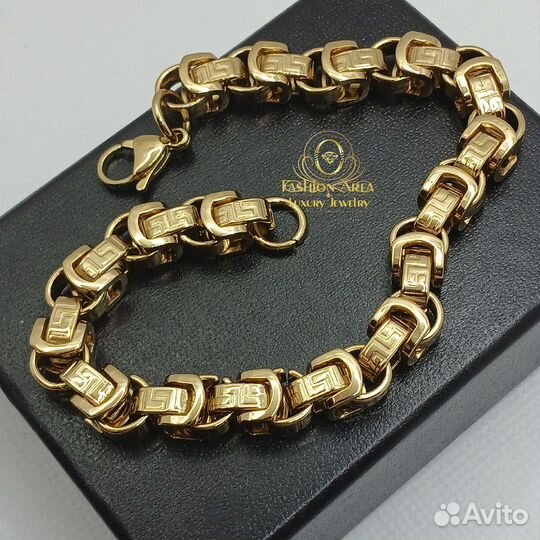 Мужской браслет Rand Gold Versace Style