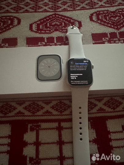 Apple Watch 8 41 Silver 100% батарея