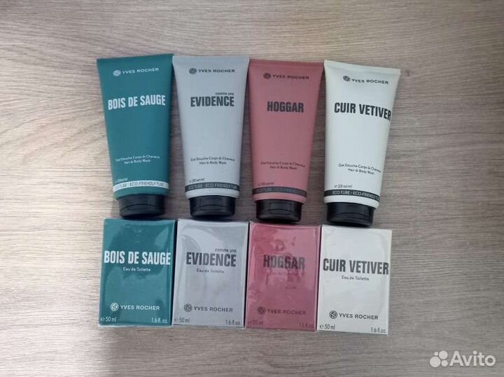 Мужская туалетная вода и гель от Yves Rocher