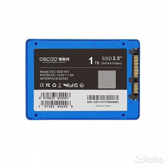 SSD Oscoo 1Тб скорость 560/495 Мбайт/сек