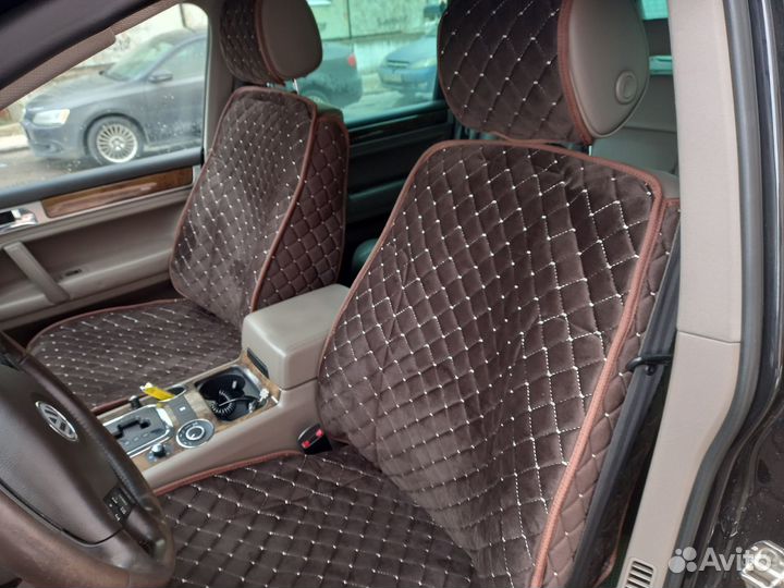 Накидки на сиденья из велюра. Индивидуальный пошив