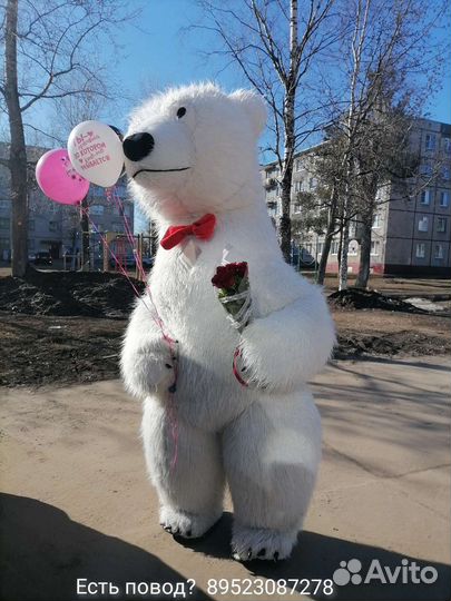 Белый медведь на праздник