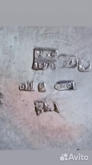 Рюмка Антиквариат Серебро 1874г