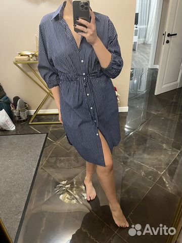 Платье рубашка zara