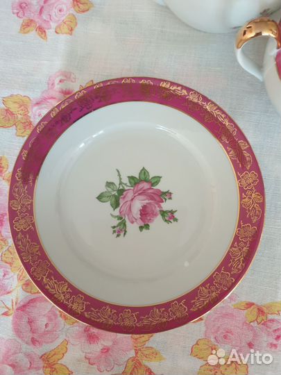 Сервиз чайный Роза на 12 персон, ГДР