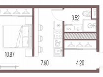 Квартира-студия, 26,5 м², 8/10 эт.