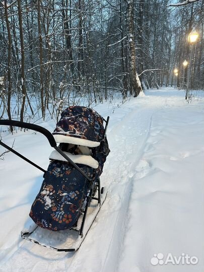 Детские санки коляска nika