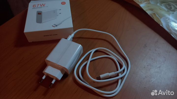 Быстрая зарядка MI USB Type-C 67w 6a