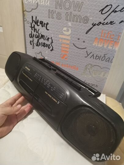 Магнитофон aiwa cs-wn31 со входом с советс источнк