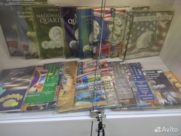 Альбомы,папки,листы для монет,банкнот,марок,значк