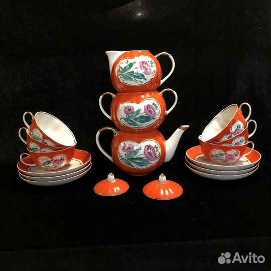 Сервиз чайный Маки Дулево