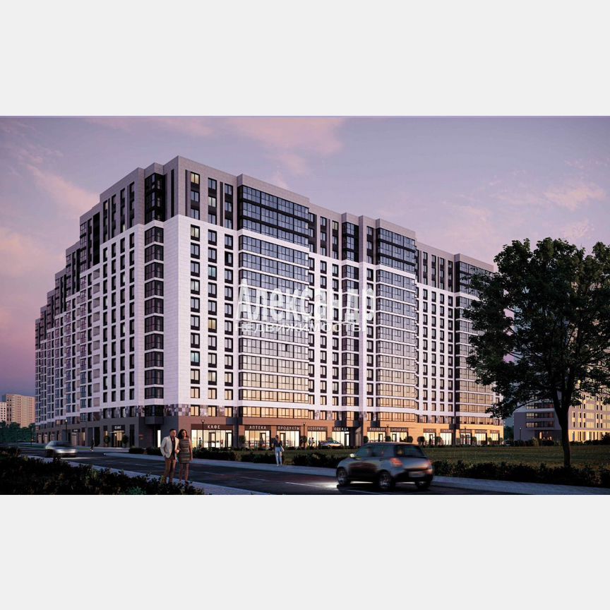 2-к. квартира, 66 м², 2/16 эт.