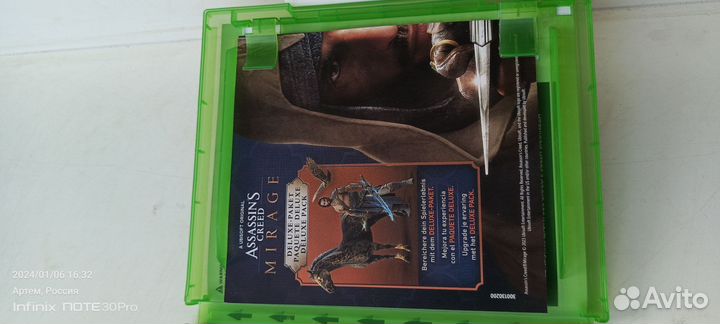 Assassins creed mirage диск xbox