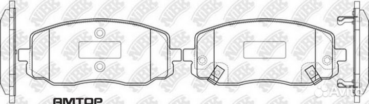 Nibk PN0438 Колодки тормозные дисковые nibk PN0438