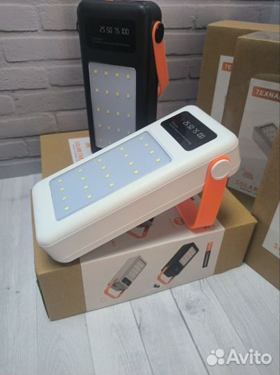 Power bank с ручкой и светодиодами павербанк
