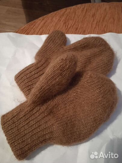 Варежки, верблюжья шерсть