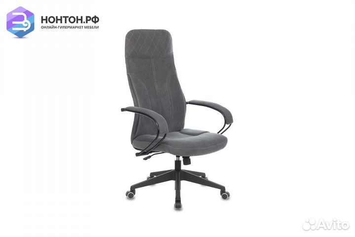 Кресло руководителя Бюрократ CH-608 Fabric темно-с