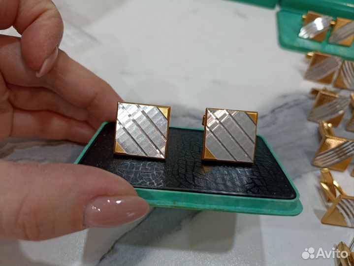 Советские запонки алюминиевые