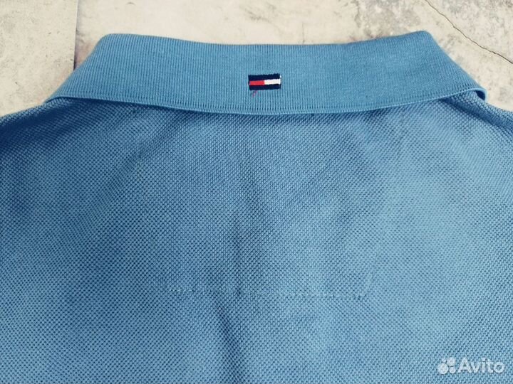 Polo Tommy Hilfiger голубая 54 p