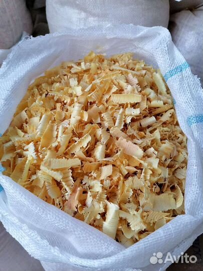 Опилки- стружка в мешках