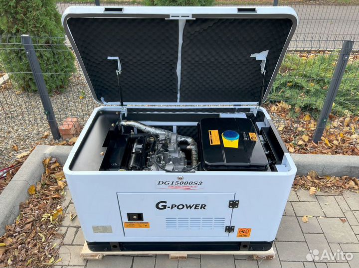 Дизельный генератор 13,5 kW g-power трехфазный