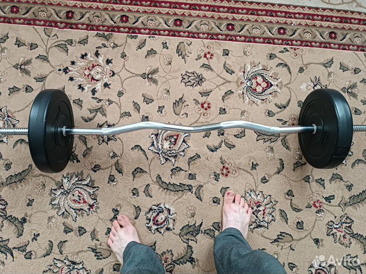 Спортивные блины и штанга