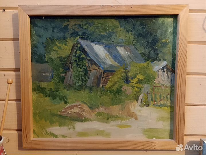 Деревенский мотив маслом