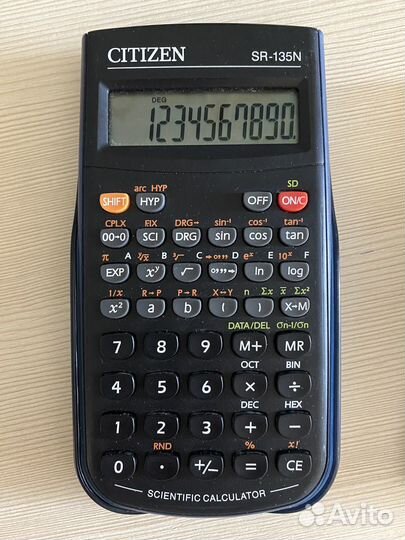 Инженерный калькулятор citizen SR-135