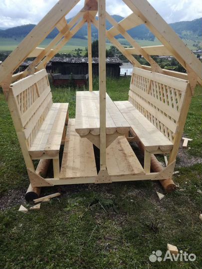 Беседка садовая из дерева