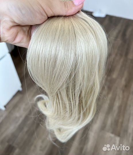 Волосы 45 см блонд с наращиванием