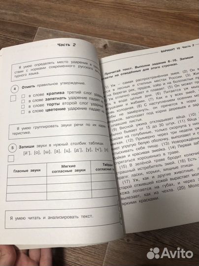 Тренеровочные варианты впр 4 класс