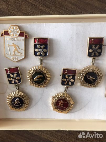 Значки Зимняя Спартакиада СССР 1974