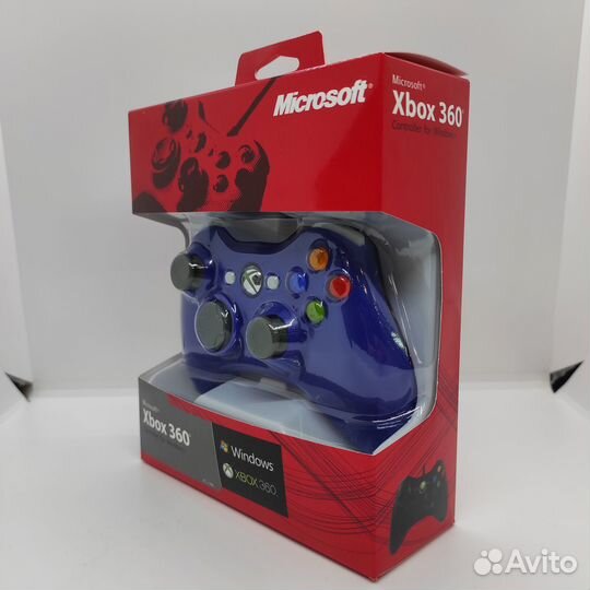 Джойстик для xbox 360 цвет синий