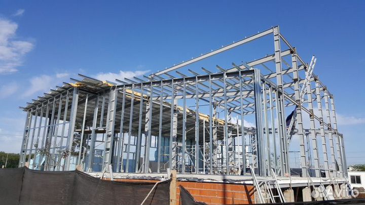 Каркасный ангар из металла