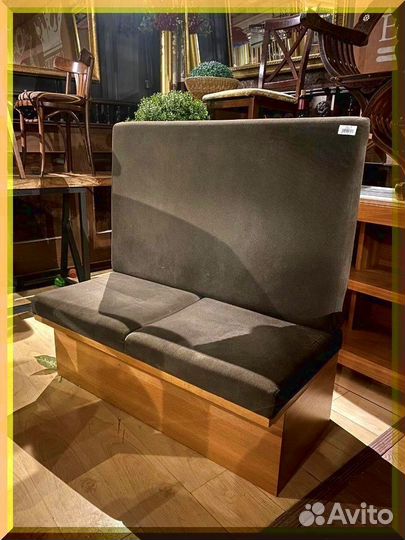 Диван серый без подлокотников