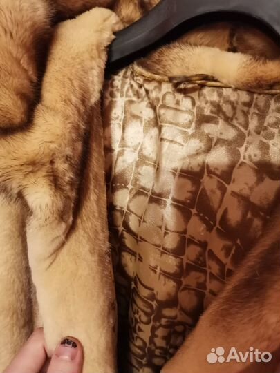 Шуба норковая натуральная с капюшоном (Италия)
