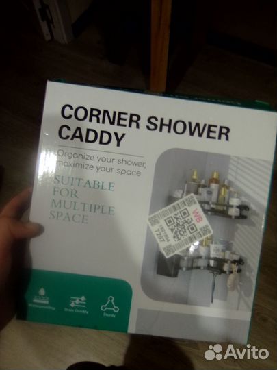 Угловая полка в ванную