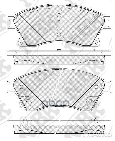 Колодки тормозные дисковые chevrolet cruze 1.6