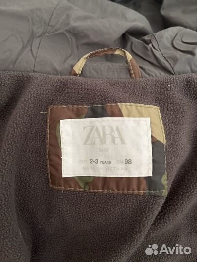 Куртка демисезонная zara 98