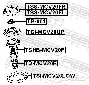 Прокладка пружины нижняя перед прав/лев toyota