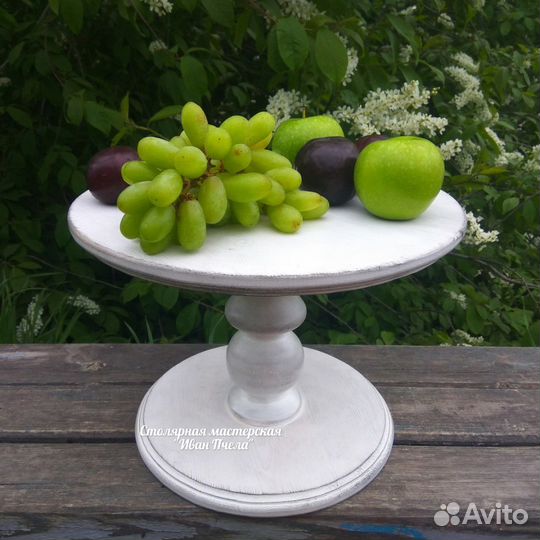 Деревянная Тортница тортовница (с лкп)