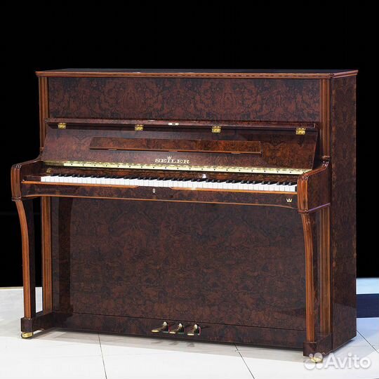 Пианино Seiler 122 Konsole (BU) корень ореха, пол