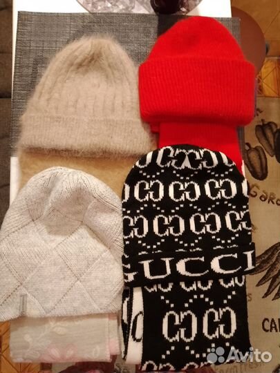 Комплект шапка, шарф женский