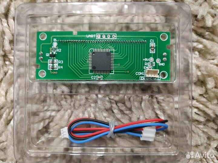 Однострочный символьный LCD дисплей