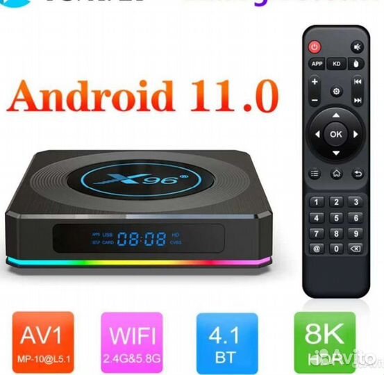 Android tv Приставка x96 x4 android 11.0