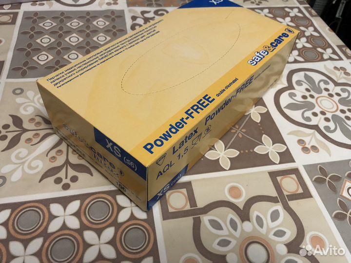 Перчатки медицинские латексные