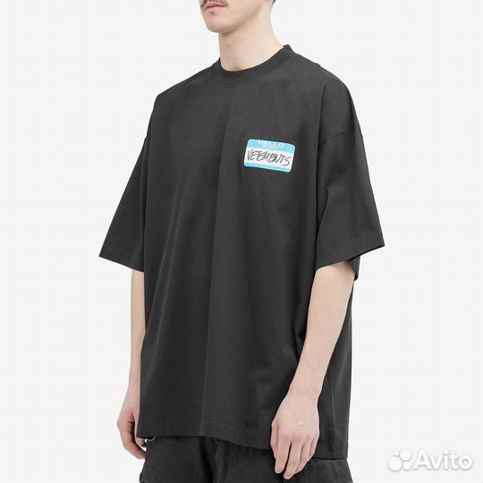 Мужская футболка Vetements My Name Is (Арт.16945)